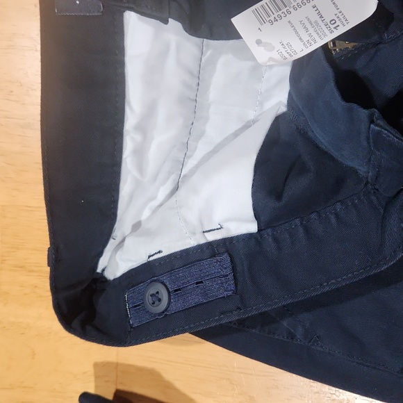 3 PAIR SHORTS-HUSKY UNIFORM - SZ 10-Boys - Childrens Place - Navy Blue Chino - Picture 3 of 5